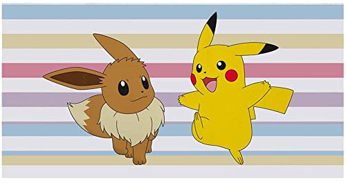 Halantex Pokemon Bath Towel, 70 x 140 cm, 100% Baumwolle
