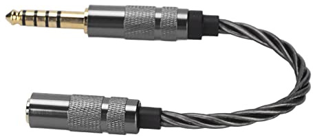 Câble adaptateur jack 4,4 mm vers prise femelle 3,5 mm - Compact - Gris plaqué or - Pour casque DMP-Z1