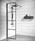 Badplaats B.V. Paroi de Douche Essos - 50 x 200 cm - Noir - 8 mm - Verre de sécurité