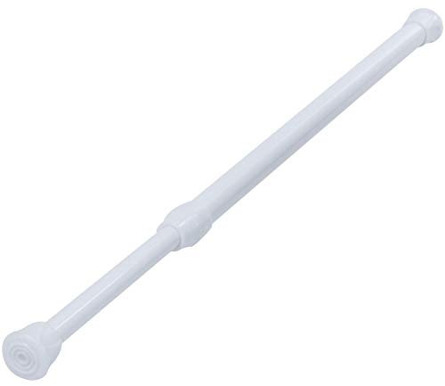 Verstellbare ausziehbare kleine Spannstange, 30 cm bis 50 cm, Weiß