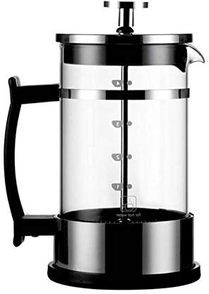 PURRL Coffee Grinders 600ml Coffee Tea Maker Caffettiera Caffettiera a stantuffo in acciaio inossidabile con vetro resistente al calore little surprise