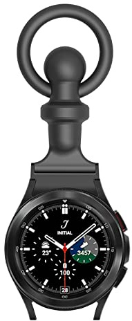 No Gap Nurse Band Compatible with Samsung Galaxy Watch 5 40mm 44mm/Galaxy Watch 5 Pro 45mm/Galaxy Watch 4 Classic 42mm 46mm Silicone Pin Fob Watch Band Clip Pocket Portable Band Women Men (Black)