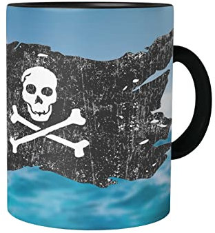 Urban Backwoods Pirate Flag Tasse Mit Spruch Kaffeetasse
