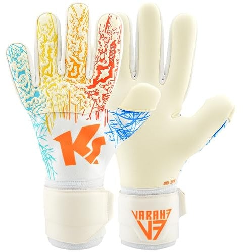 KEEPERsport Profi Torwarthandschuhe - Varan7 Premier NC Game Over - 4mm Grip - Fussballhandschuhe für Kinder und Erwachsene - Größe 5-11