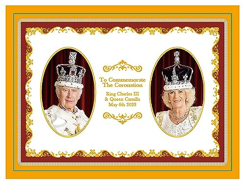 Lesser & Pavey The Coronation Charles III and Queen Camilla Magnet | Britisches Design, Gedenkmagnet, königliches Sammlerstück