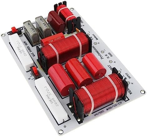 Kahdsvby 3 Speaker Crossover Plastic Audio Crossover 350W 3 Way 3 Speaker Unit HiFi Home Speaker Audio Frequency Divider Crossover Filter