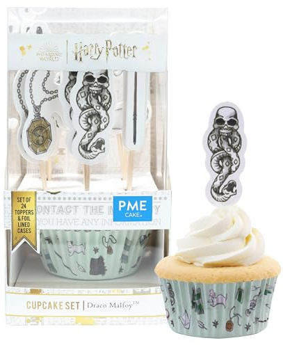 PME Harry Potter Bakförmchen & Tortenaufsatz Set, 24 stück, Draco Malfoy
