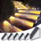 Talwei Lampade solari per esterni, 6 lampade solari per scale, luce solare per scale, super luminose per cortile, patio, prato, gradini, accensione/spegnimento auto (Bianco Caldo, 6 Pezzi)