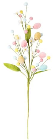 Aunaeyw Ostereier, Äste, Zweige aus Schaumstoff, Ostereier, Blumenplektren, Ostervasenfüller, Frühling, Osterarrangement, Eier, Osterstrauß, DIY (mehrfarbig, 50 cm)