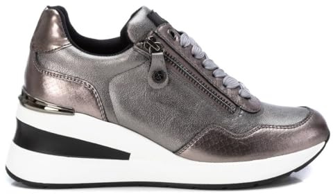XTI Damen 143074 Sneaker, Bleifarben, 37 EU