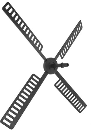 SEWOART 1set Plastic Windmill Blades for Garden Accessories for Solar Powered Windmill Fun Rotating Leaf Parts for Outdoor Decoration