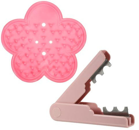 PATIKIL Rosenstiel Blatt Dornenentferner, 2 Stück/1 Set Rosen Dornenentferner Werkzeug Blattentfernungswerkzeug für Blumenbeschnitt, Pink