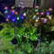 Lampe Solarire Exterieur Jardin, XRR 2 Pièces Lumières solaires pour cerisiers en fleurs, IP65 Étanche Paysage Lampe Eclairage pour Chemin Pelouse Terrasse Noël Décoration(Multicolore)