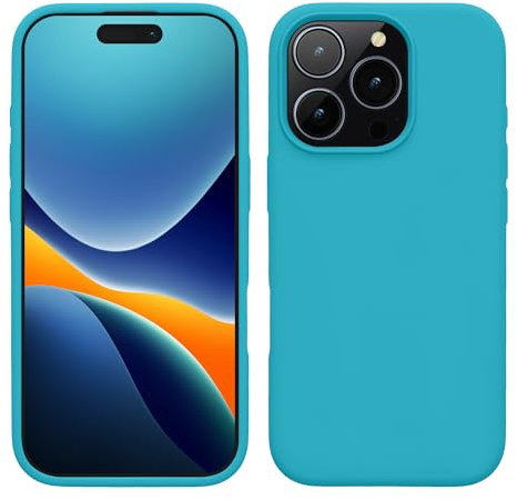 kwmobile Case Compatible with Apple iPhone 16 Pro Case - TPU Silicone Phone Cover with Soft Finish - Cool Glacier