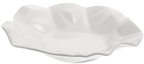 Alipis 1Pc Pieghettato Piatto Di Ceramica Cibo Piatto Di Cibo Piatto Di Cibo Da Cucina Stoviglie Da Cucina Piatto Di Cibo Creativo Piatto Di Cibo In Ceramica Piatto Pieghevole Irregolare