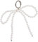 Porte-clés nœud en perles,porte-clés Y2K,porte-clés perle， porte-clés femme，porte-clés de sac，accessoires de sac et téléphone,accessoire tendance pour sac à main, sac à dos, téléphone et clés （Blanc）