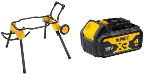 DEWALT DWE74911-XJ Rolling Table Saw Stand + DEWALT Battery