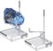 Lollanda Mini Acrylic display stand 2 pieces, Clear Plate stand with Adjustable Metal Arms, Display stands for craft fairs