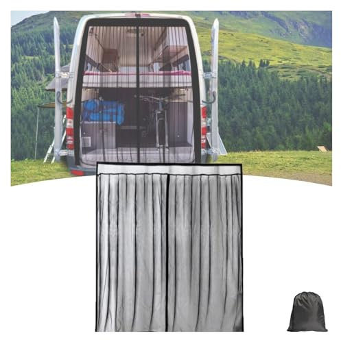 Zanzariera Porta Posteriore per Sprinter Tetto Alta, Auto Zanzariera Magnetica Rete Anti-insetti per Portellone Auto Protezione Solare Zanzariera Porta Camper