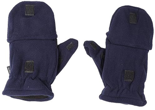 VALICLUD Thermisch Isolierte Doppellagige Halbfinger-handschuhe Mit Fleece Klappbare Touchscreen-funktion Atmungsaktiv Und Rutschfest Outdoor Winterhandschuhe Für Herren Vielseitig Für Radf