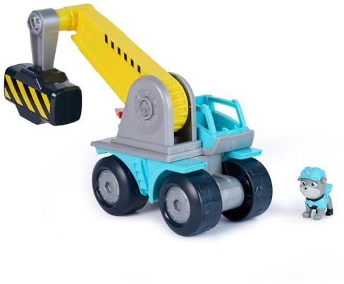 Rubble & Crew Mega Veicolo Demolitore Motor, Camion da Operaio di 25,4 cm con Action Figure Motor, Giocattoli Paw Patrol per Bambini e Bambine dai 3 Anni in su