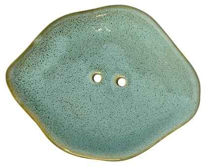 Seifenschale Keramik – Handliche Seifenablage für Badezimmer, 14 x 11 cm, pflegeleicht und stilvoll