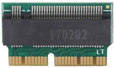 Topiky Mejore su Libro Mac con la Tarjeta de Convertidor Adaptador NVME SSD, Convierta la SSD de AHCI NGFF sin Esfuerzo, Ideal para Usuarios de Tablet Air/Pro, Incluye 1 * Tarjeta de Adaptador para