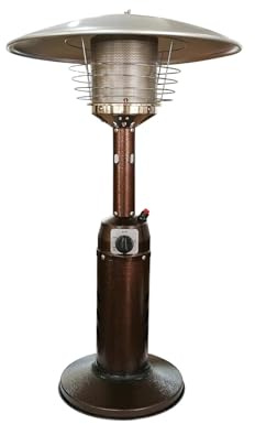 Chauffage de table portable à gaz pour terrasse, brûleur d'extérieur en acier inoxydable, faible consommation d'énergie pour tonnelle, jardin, camping