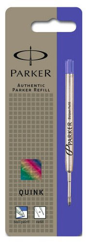 Parker Quinkflow Recharge pour stylo-bille Pointe Fine Bleu