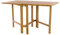 Divero Klapptisch Valencia aus Teak Holz, behandelt – wetterfest – Farbe: Braun
