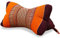 livasia Nackenstützkissen Knochenkissen - Ø 15x32cm - Nackenkissen Knochenform, Sofakissen, Lesekissen mit Kapok, Kissen für Garten und Balkon, Reisekissen handgefertigt (Orange)