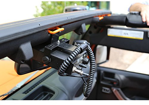 Rugged Ridge 11503.95 CB - Supporto radio per Jeep Wrangler JK modelli 2007-2018