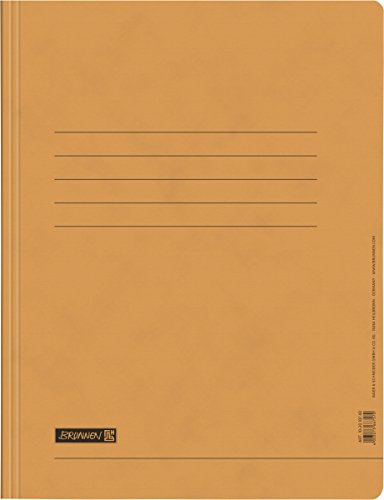 Brunnen 102010740 Schnellhefter (A4, mit Einsteckfach, mit Amtsheftung, aus Karton) orange