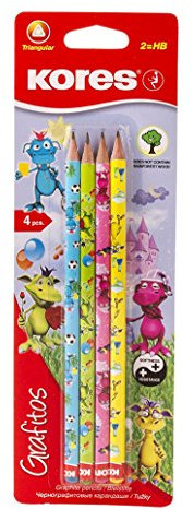 Kores BB92852 Grafitos Fantasy 4-er Set, sortiert, Mehrfarbig