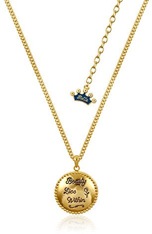 Disney Couture Beauty und das Biest Beauty liegt in Medaillon Halskette