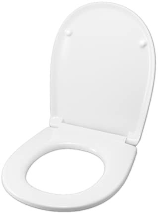 Copriwater per SCALA GEMMA SOSPESO TERMOINDURENTE BIANCO cerniera inox normale o rallentata soft close