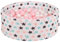 KiddyMoon Rund Bällebad Bällepool 90X30cm/200 Bälle ∅ 7Cm Sterne-Muster Ballgruben Für Babys Spielbad Kleinkinder, Hergestellt In Der EU, Ecru: Rose/Perle/Transparent