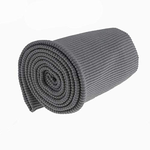 Bündchen Strickbündchen 16x80cm Bündchenstoff Baumwolle elastisch gerippt, Farbkarte 2von2, Farbe:hellgrau