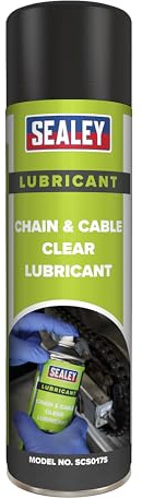 Sealey Clear Chain & Cable Lubricant 500ml - SCS017S