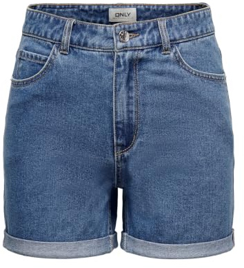 ONLY Female Jeans-Shorts ONLVEGA Hohe Taille Normal geschnitten Shorts | Denim shorts