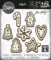 Sizzix Set Christmas Cookies by Thinlits Stanzschablonen 14PK Weihnachtsplätzchen von Tim Holtz, 665566, Kohlenstoffstahl, Multicolor, One Size
