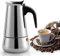 TKSE Caffettiera con Piano Cottura, Pentola a Goccia Tipo di Pentola Moka in Acciaio Inossidabile di Grande capacità Induzione per Caffettiera Domestica in Acciaio Inox(2 cup)
