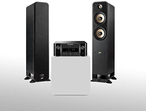 Marantz Melody X Stereosystem, HiFi Anlage mit HEOS Multiroom und Polk Signature Elite ES50 Standlautsprecher