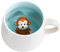 Tazza Scimmia, Tazza Animal 3D in Ceramica, 350ml Tazza da caffè Tazza Bambini con Figurine Animati per Natale, Compleanno, Tazza Regalo per Amici, Familiari o Bambini(Scimmia)