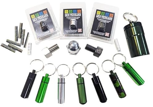 geo-versand 14 Geocaching Verstecke Set 29 TLG. Geocache Set Paket Schraube Nano Hutmutter