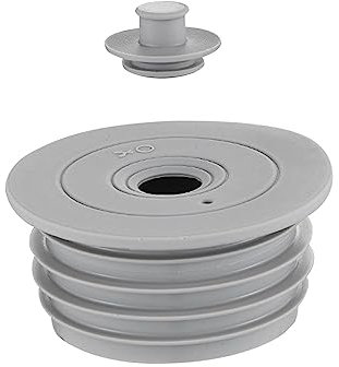 Perfk - Tubo de drenaje de alcantarillado, anillo antiolor, tapón de sellado para inodoros, depósitos de drenaje, 70-75 mm, color gris