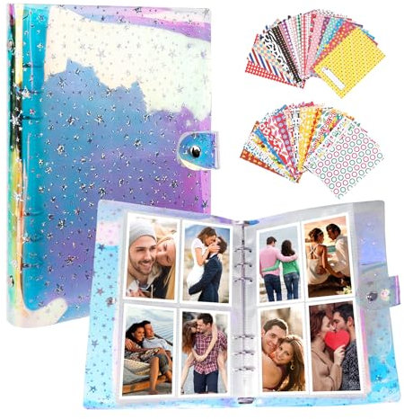 CAUTIOUS Mini álbum de fotos carpeta de tarjetas fotográficas Album Photo Scrapbooking 200 Photos 3 pulgadas 40 Mini marcos de fotos instantáneos para Fujifilm Instax Mini 11 9 8 foto de cámara