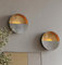 Eclipse Metal Wall Sconce Candle Holder Decoration - Set of Two, for Living Room, Bathroom, Dining Room