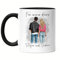 Kiddle-Design Couple Tasse Noire Personnalisée Couple Saint-Valentin Anniversaire pour Elle et Lui Cadeau Partenaire Ami Amie Cadeaux d'amour