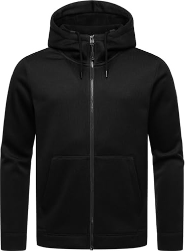 Ragwear Herren Übergangsjacke Strickjacke leichte Jacke aus Feinstrick kurz mit Kapuze Fabian S-4XL
